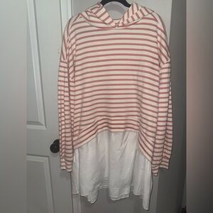 Pilcro Hooded Sweatshirt Dress